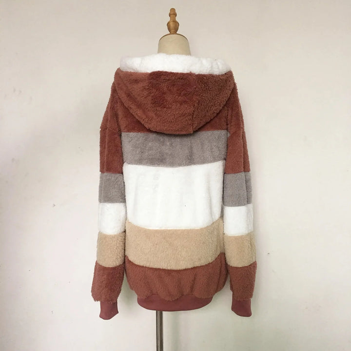 Lily - Oversized Plush Hooded Jacket