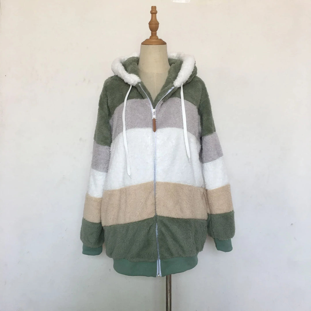 Lily - Oversized Plush Hooded Jacket