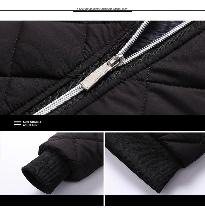 Kevin - Slim Fit Fleece-Lined Bomber Jacket