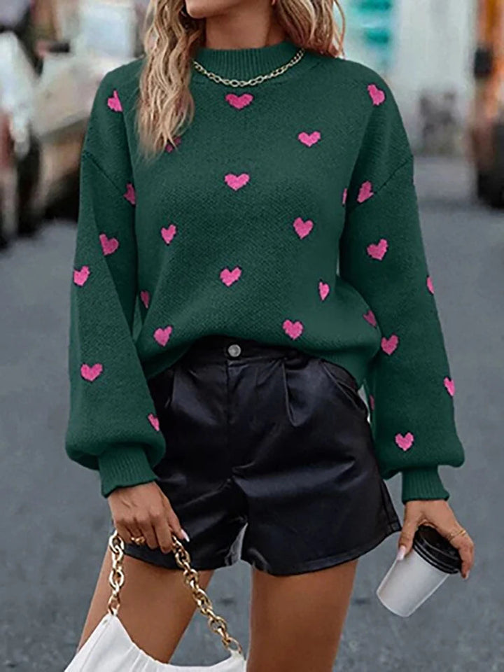 lucy - Kawaii Heart Knit Sweater