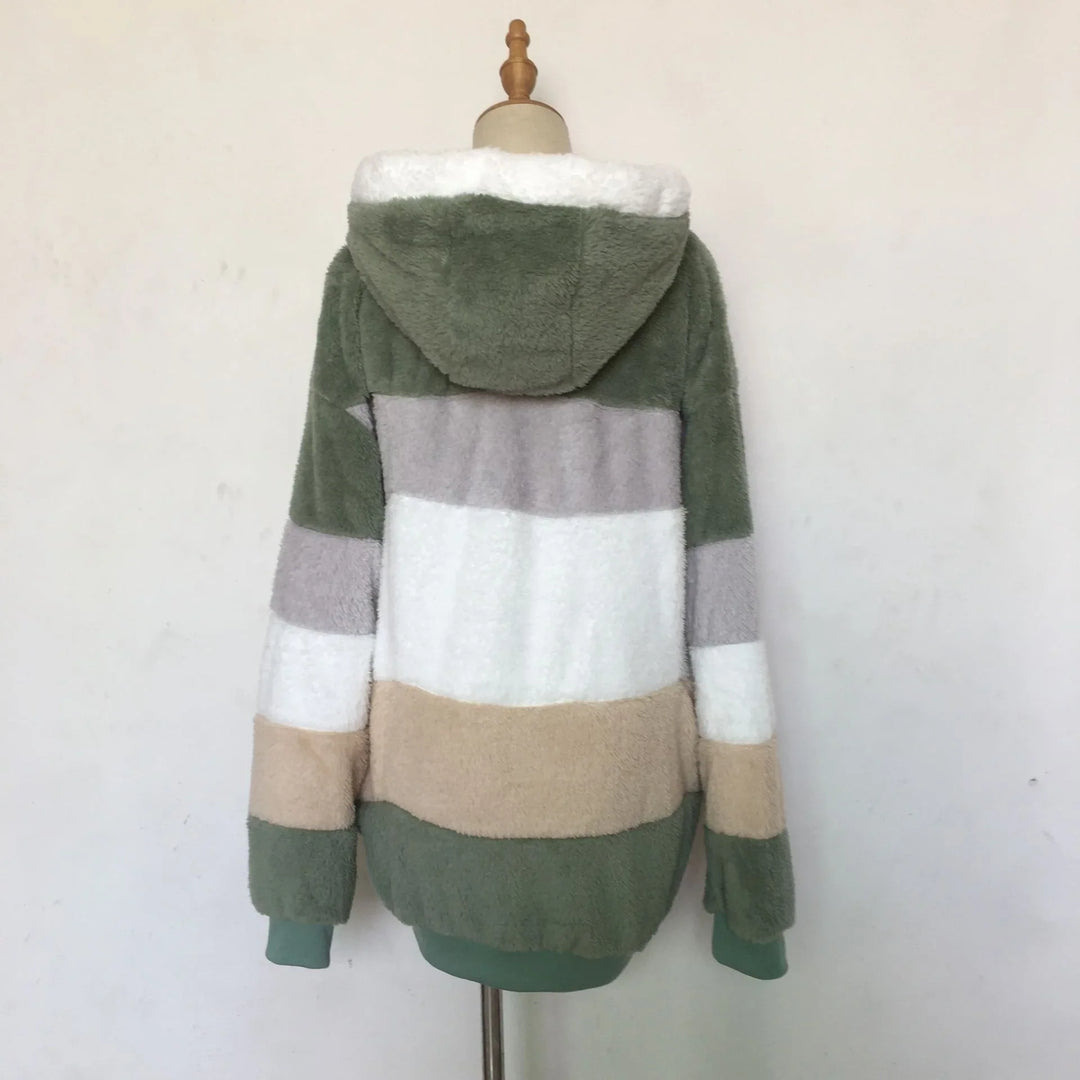 Lily - Oversized Plush Hooded Jacket