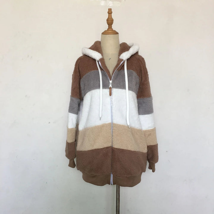 Lily - Oversized Plush Hooded Jacket