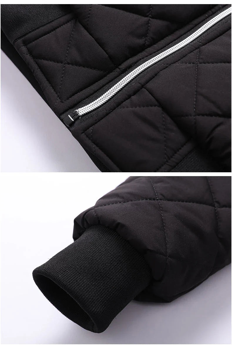 Kevin - Slim Fit Fleece-Lined Bomber Jacket