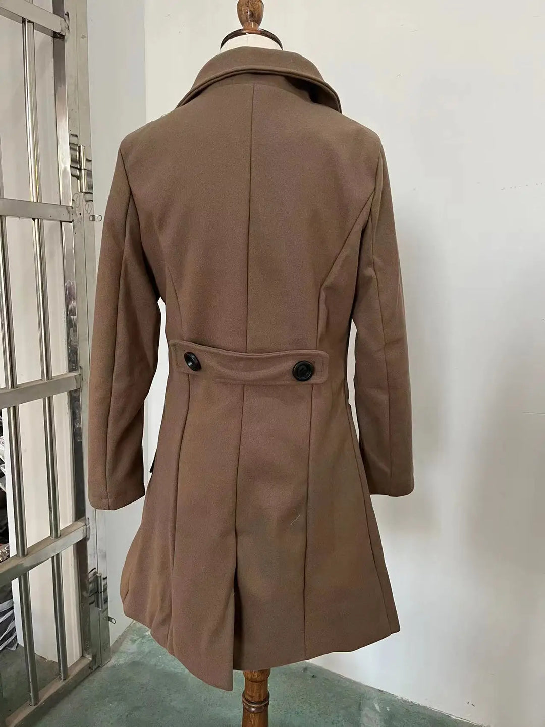 Aria - Double-Breasted Woolen Coat