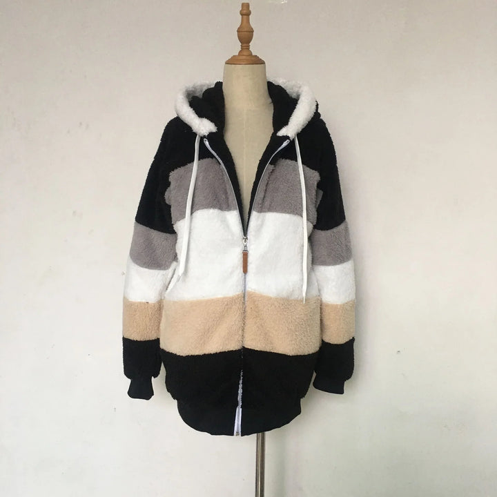 Lily - Oversized Plush Hooded Jacket