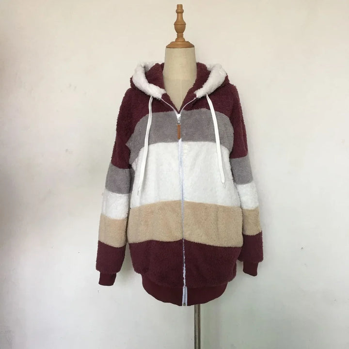 Lily - Oversized Plush Hooded Jacket