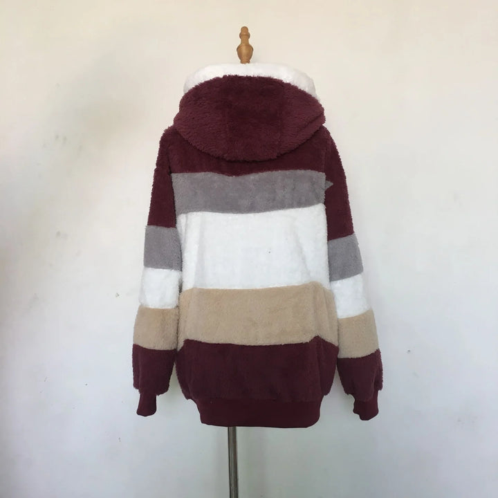 Lily - Oversized Plush Hooded Jacket