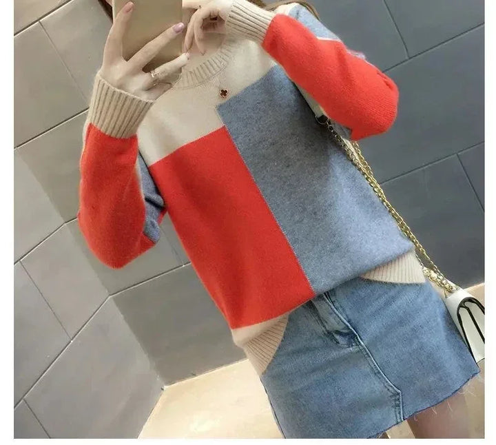 Women's Knitted Ribbed Sweater