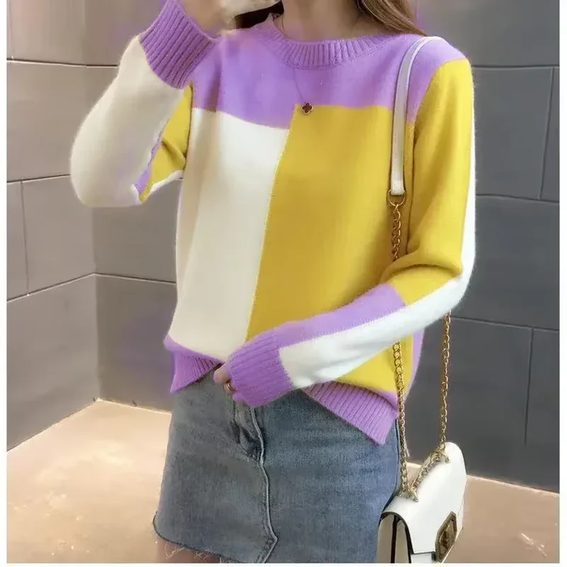 Women's Knitted Ribbed Sweater