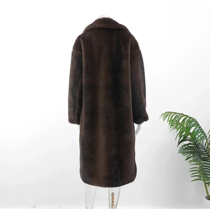 Chloe - Women's Faux Fur Overcoat