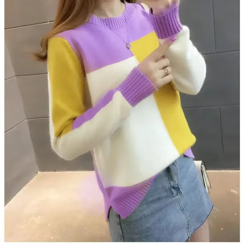 Women's Knitted Ribbed Sweater