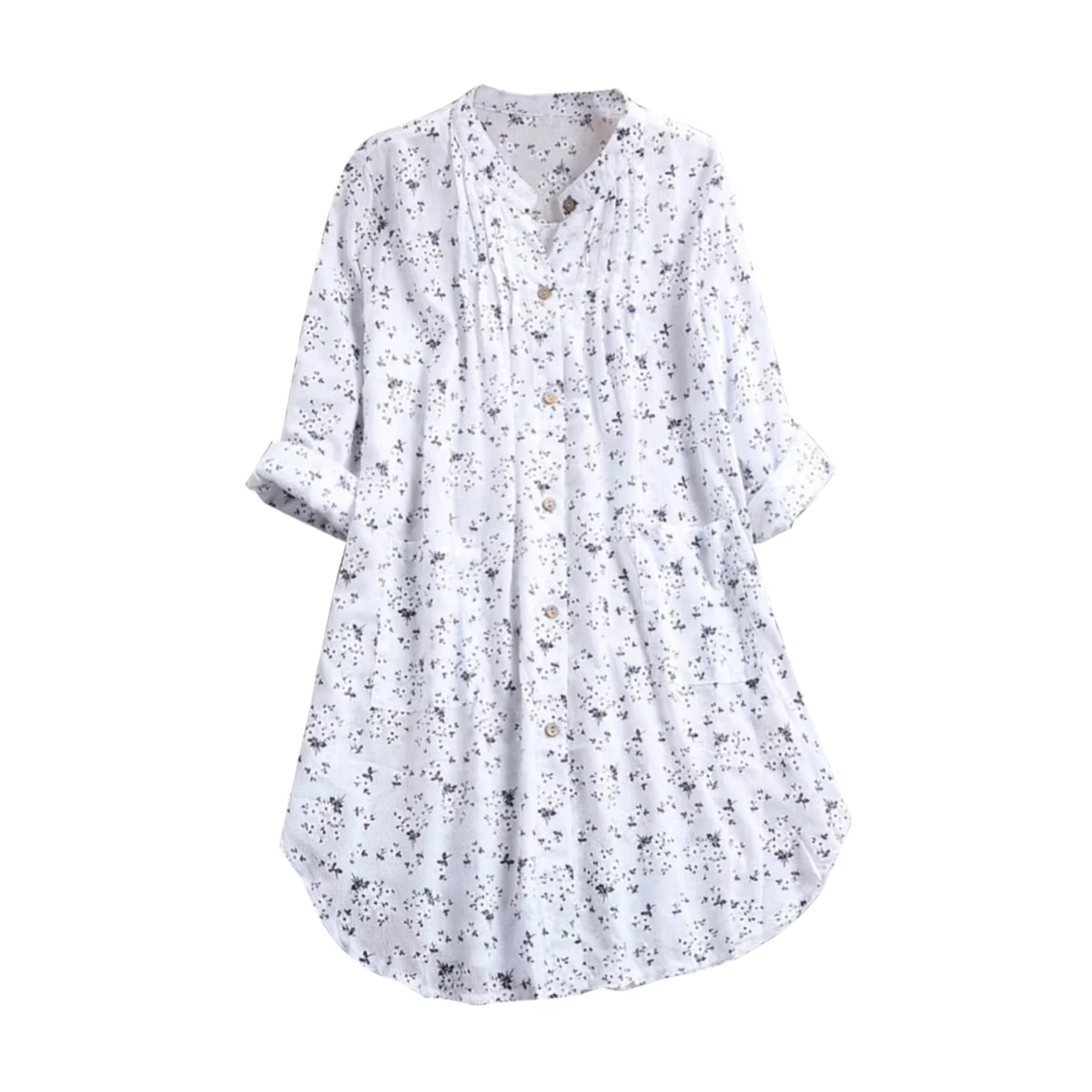 Prisca - Long Sleeve Floral Blouse Shirt