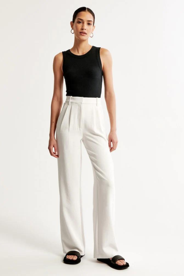 Emily -  Wide Leg Tailored Pants