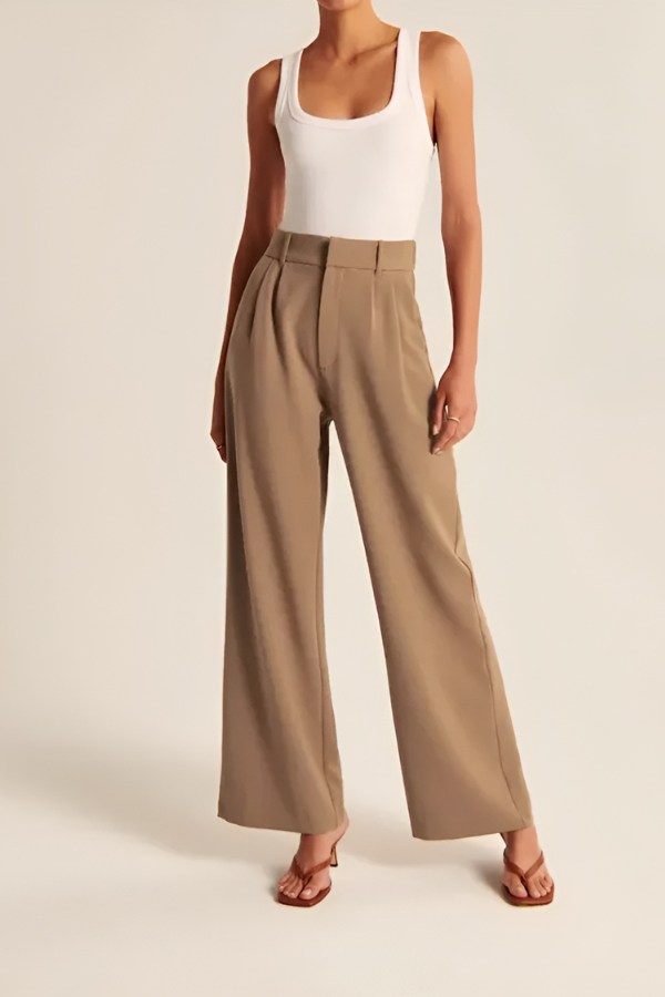 Emily -  Wide Leg Tailored Pants