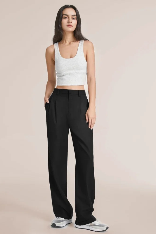 Emily -  Wide Leg Tailored Pants