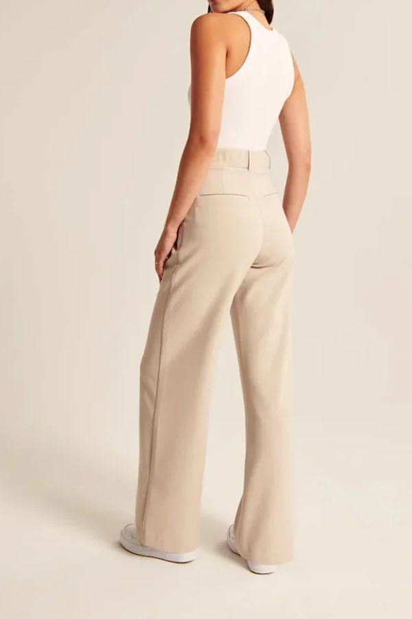 Emily -  Wide Leg Tailored Pants