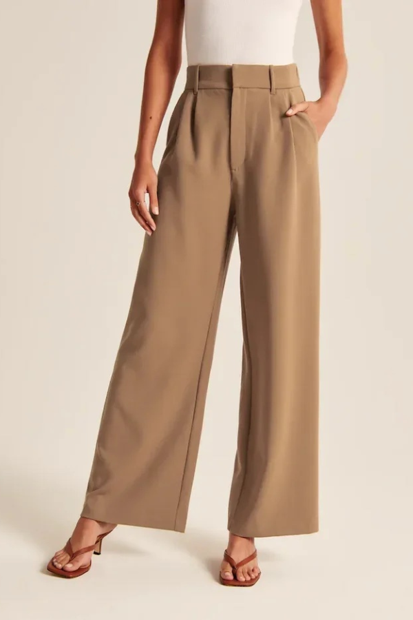 Emily -  Wide Leg Tailored Pants