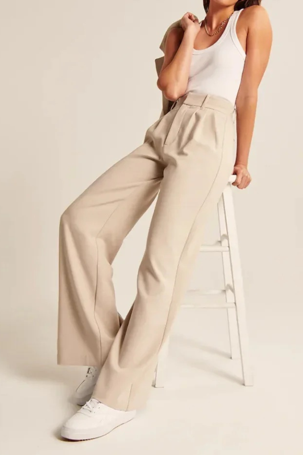 Emily -  Wide Leg Tailored Pants