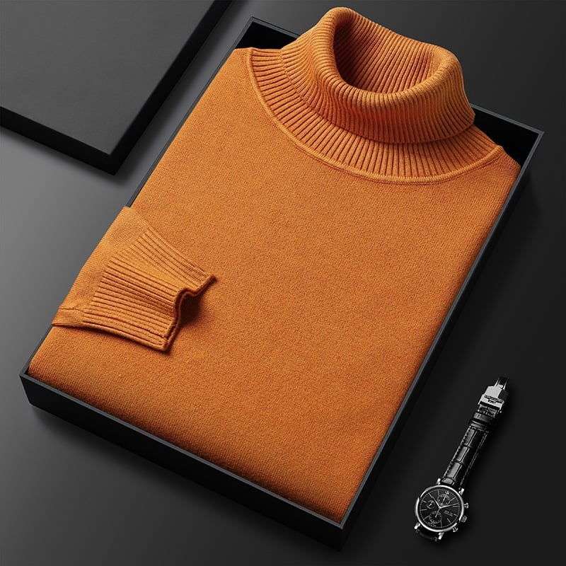 James - Classic Knitted Turtleneck Sweater for Men