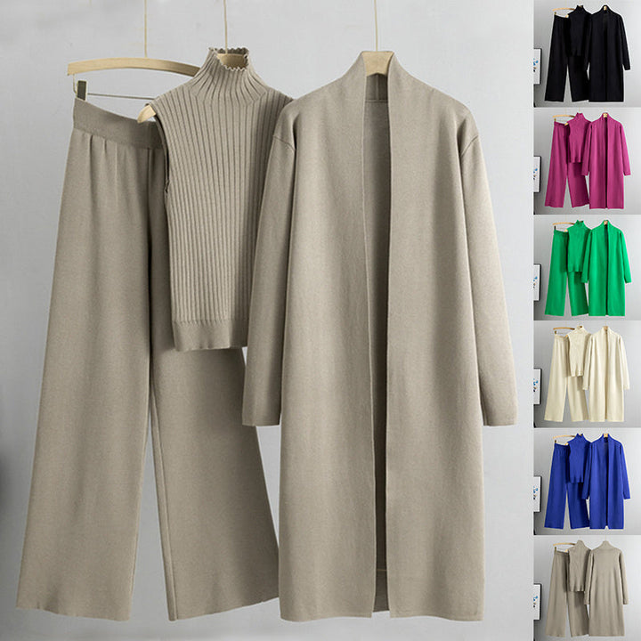 Ellie - Long Cardigan & Pants 3pc Set