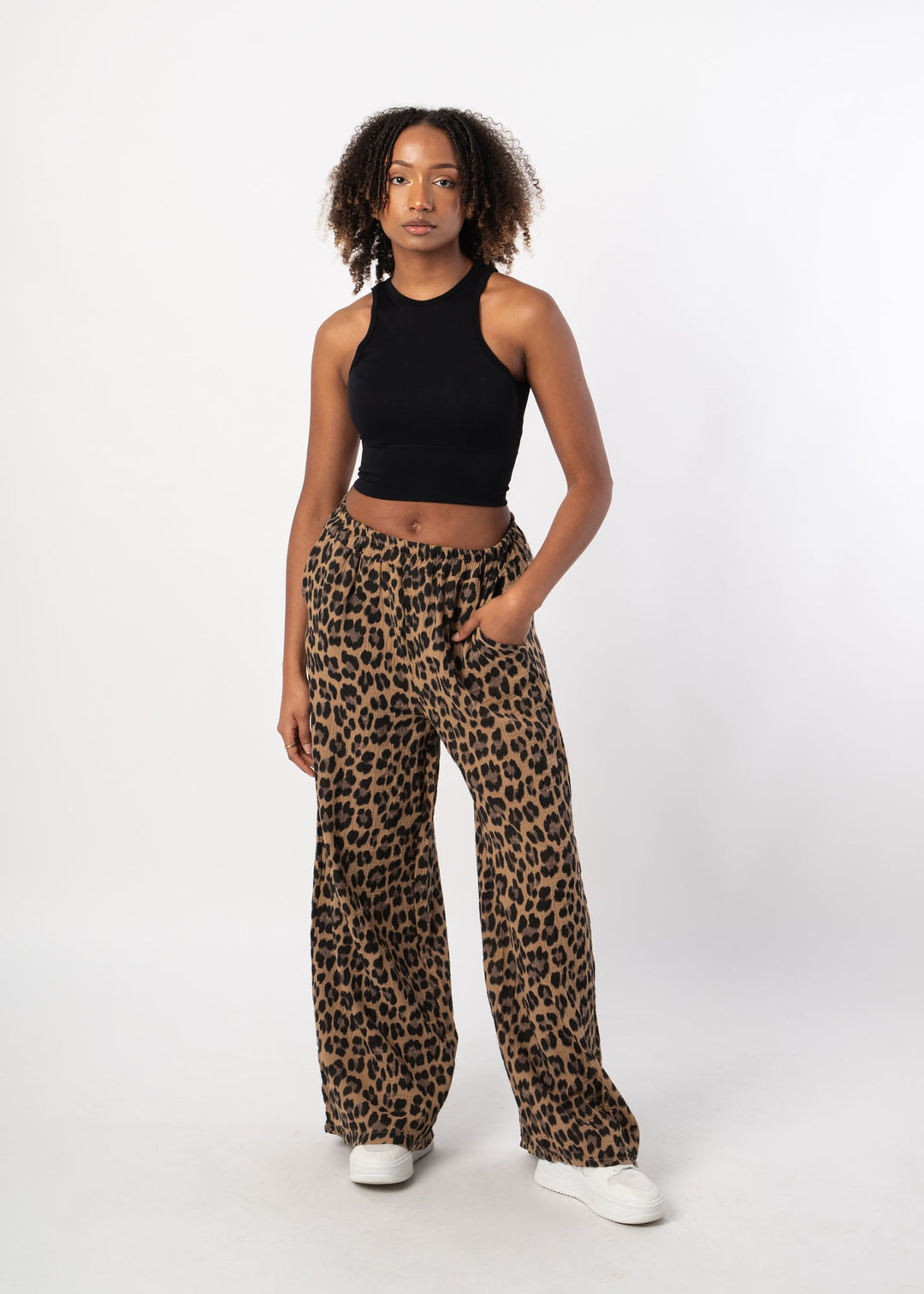 Aria - Vintage Leopard Streetwear Trousers