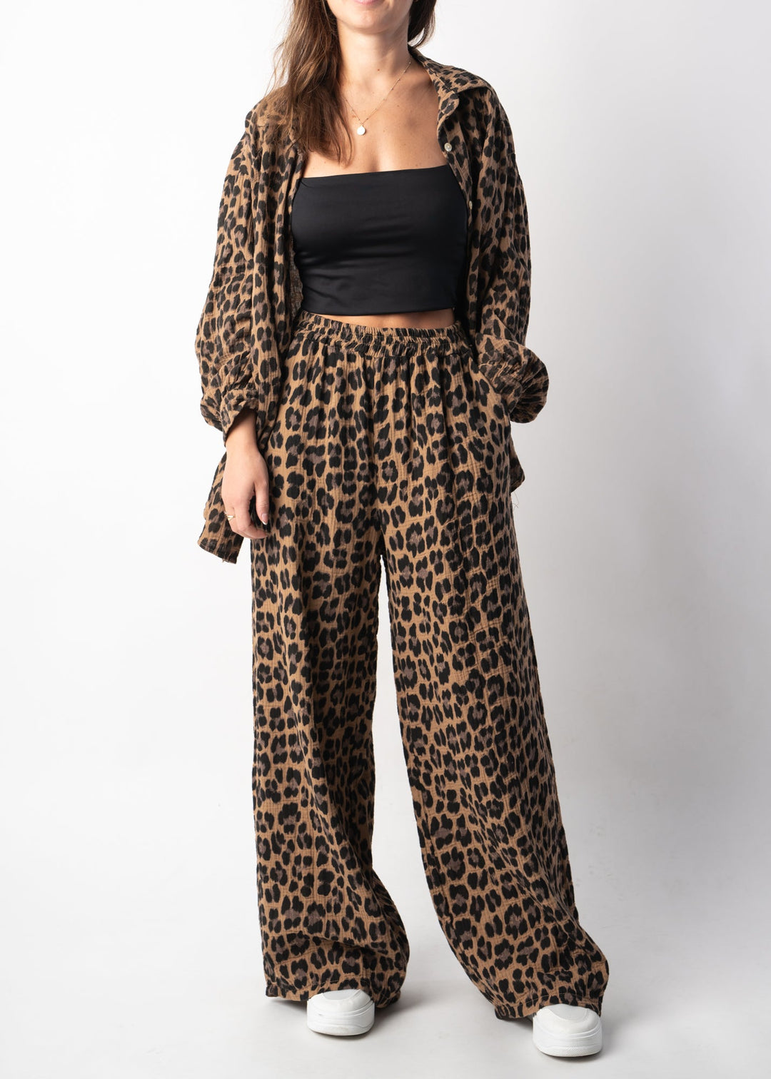 Aria - Vintage Leopard Streetwear Trousers